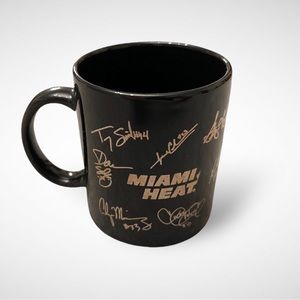 Vintage 1990’s Miami Heat Ceramic Coffee Mug | Absolut | NBA Florida Basketball